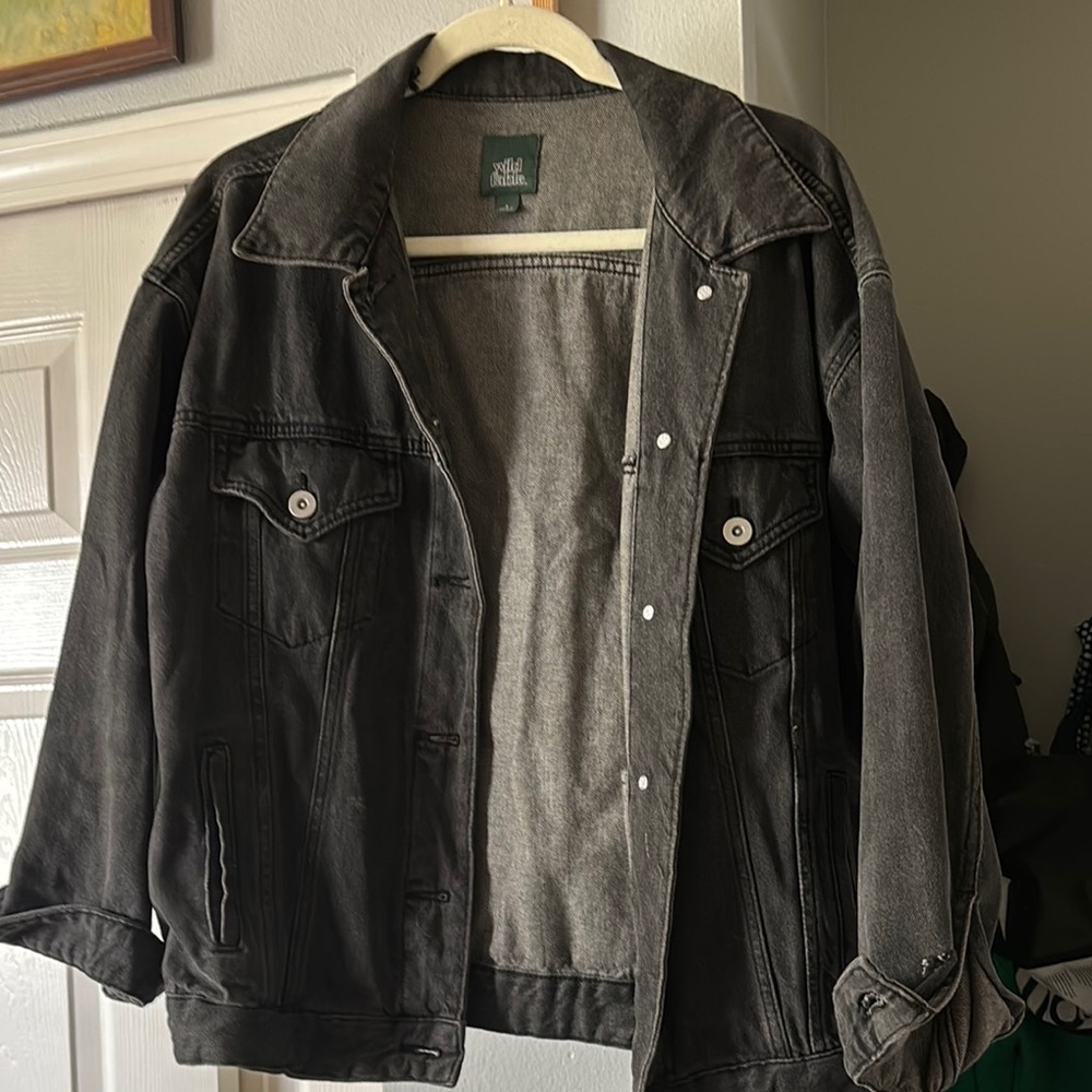 Wild fable Black Denim Jacket‎